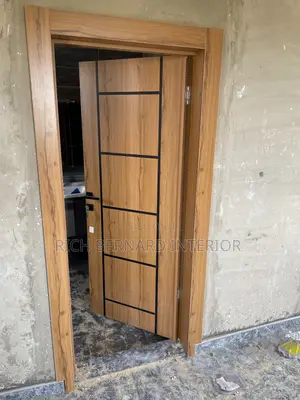 HDF Flush Door with Frame, Lock & Installation