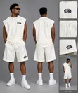 Zara Men's White Cotton Classic Utility Shorts - 2