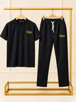 Men's Short-Sleeve Shirt and Trousers Set - 2