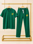 Men's Short-Sleeve Shirt and Trousers Set - 4