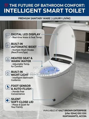 Luxury Smart Toilet with LED Display & Automatic Bidet