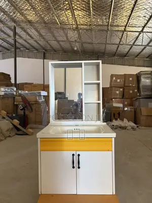 Bathroom Cabinet with Basin and Mirror