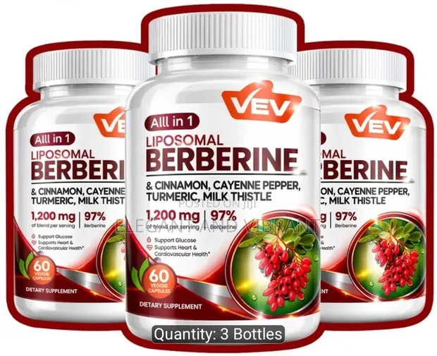 Berberine Complex with Cinnamon, Cayenne, Turmeric & Milk Thistle - 1