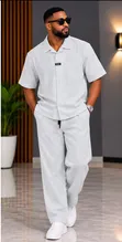 Two Pieces Long Kaftan for Men - 2