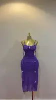 Brand New Shein Bodycon Dress - Mauve - 1