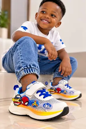 Boys' Blue & White Sneakers - Size 28