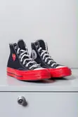 All Star Converse Black and Red Sneakers - 1
