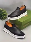 Men's Timberland Slip-on Leather Sneakers - Black - 3