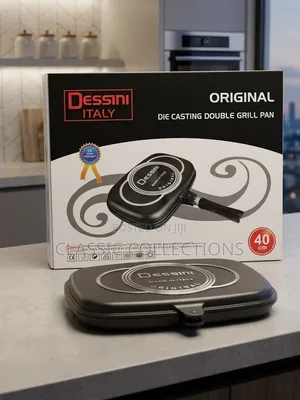 Dessini Italy 40cm Die Casting Grill Pan - Non-Stick Dual-Sided
