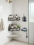 5-in-1 Corner Shower Caddy - Waterproof, No Drilling - 3