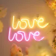 Love Neon Design Wall Lamp - 1