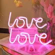 Love Neon Design Wall Lamp - 2