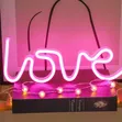 Love Neon Design Wall Lamp - 5