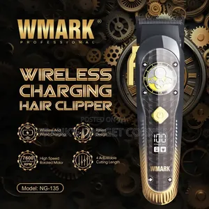 Wmark NG-135 Wireless Charging Hair Clipper - Gold