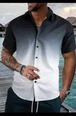Men's Shein Casual Shirt - Black, Size L - 2