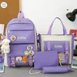 3-in-1 Spacious Student Backpack Set - 1