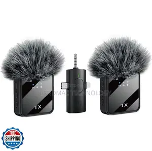 Wireless Lavalier Microphone 3-in-1 for Mobile Phones