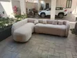 Brand New 6-Seater L-Shape Sofa in Hairy Fabric - 2