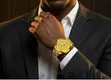 Men's Luxury Hollow Noctilucence Waterproof Calendar Watch - Gold - 4