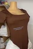 Short Sleeved Bodysuit Tops - 2