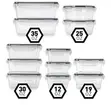 12pcs Plastic Food Storage Bowls Set - 5