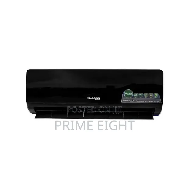 New Nasco 1.5hp 2-Star R410 Split AC - Black Design - 1