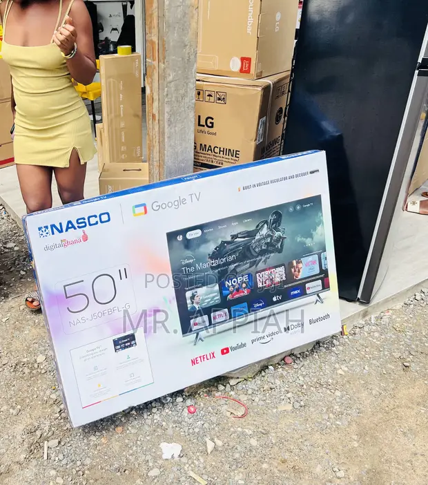 Nasco 50-Inch LED Smart TV (4K, WiFi) - 1