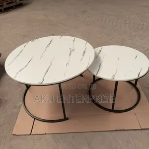 2 in 1 Round Stackable Centre/Coffee Table - Multicolor