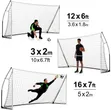 Brand New Black Mountain Mobile Goal Post - 2
