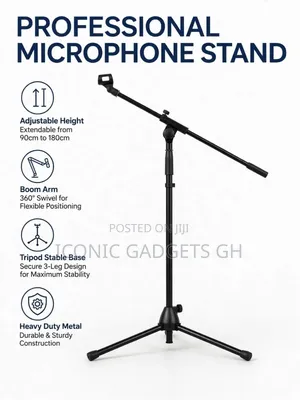 Professional Adjustable Microphone Stand