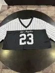 Women's Black Jersey Crop Top - Size L - 2