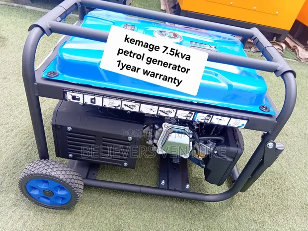 Kemage 7.5KVA Petrol Generator - 100% Copper Engine - 1