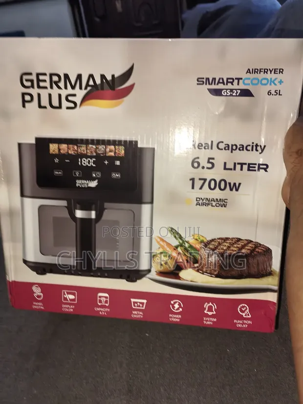 German Plus SmartCook+ Digital Air Fryer GS-27 – 6.5L - 1