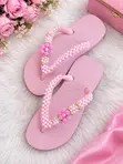 Luxury Pearl Floral Beaded Slippers for Ladies - 3