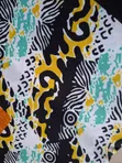 Multi-Color Abstract Print African Fabric - 2