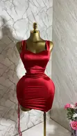 Red Scarlet Mini Dress - 1