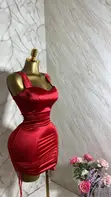 Red Scarlet Mini Dress - 3