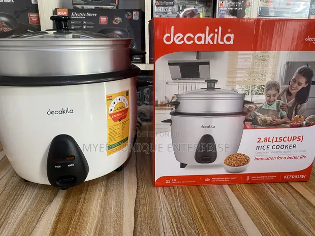 Durable Modern Decakila Rice Cooker 2.8L (15 Cups) with Steamer - 1
