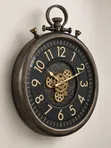 Vintage Pocket Watch Inspired Wall Clock - 60cm - 2