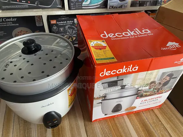 Decakila 2.8L Aluminum Rice Cooker with Steamer - 1