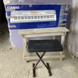 Casio Electronic Keyboard with Seat - 1