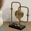 Luxury Geometric Table Clock - Gold - 2