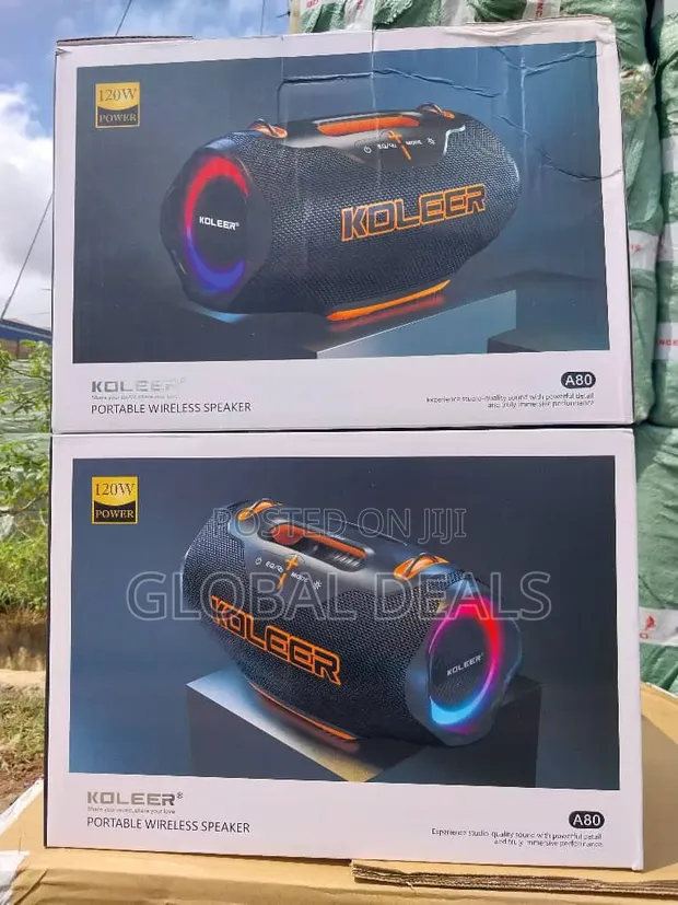 Koleer A80 120W Portable Wireless Speaker with RGB Lights - 1
