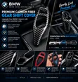 BMW Carbon Fibre Gear Knob Cover - 1