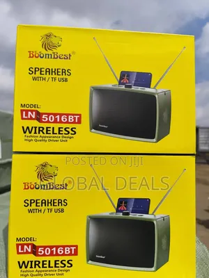 BoomBest LN-5016BT Vintage Wireless Speaker with FM Radio