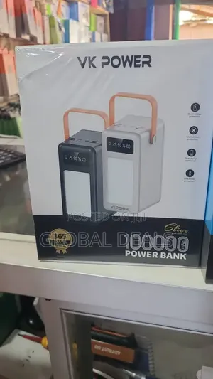 VK Power Slice 100000mAh Power Bank with LED Light & Digital Display