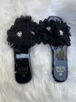 Ladies Slippers - Black - 1