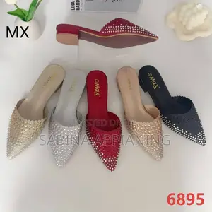 MAX Women's Leather Slippers - Brand New