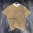 Striped Round Neck T-Shirts - 3