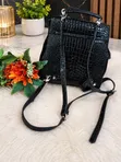 AAKS Ladies Medium Black Backpack Bag - 2